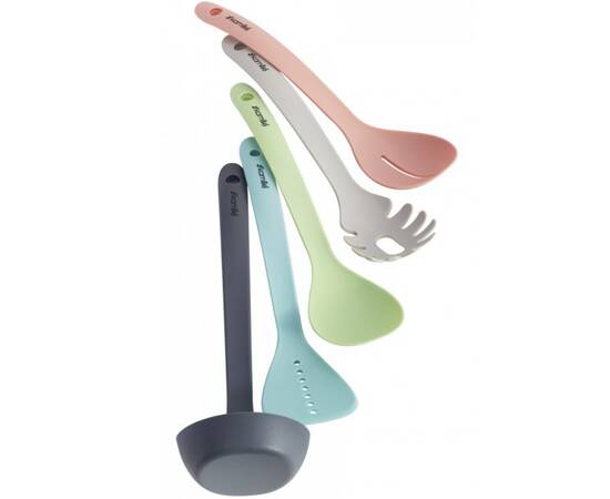 Набір кухонного приладдя з підставкою 5 предметів нейлонові Kamille (5237), зображення 2