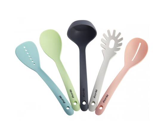 Набір кухонного приладдя з підставкою 5 предметів нейлонові Kamille (5237), зображення 3