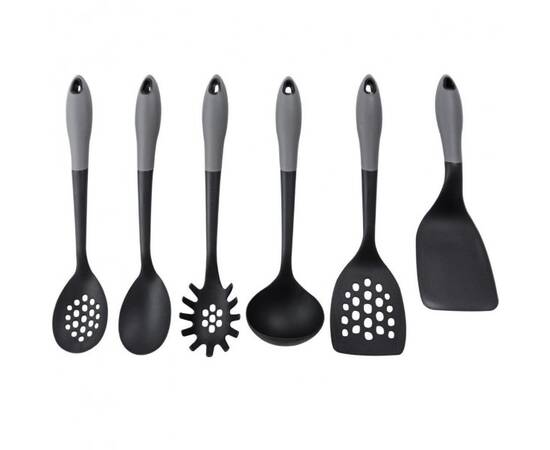 Набір кухонного приладдя з підставкою 7 пр. нейлонові з ручкою Kamille (5229), зображення 2