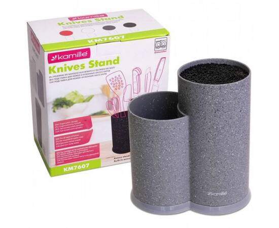 Підставка для ножів та кухонного приладдя подвійна 22 см Kamille (7607), зображення 6