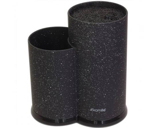 Підставка для ножів та кухонного приладдя подвійна 22 см Kamille (7607), зображення 4