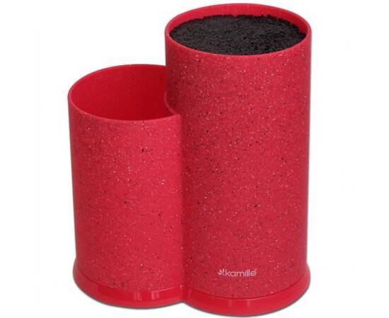 Підставка для ножів та кухонного приладдя подвійна 22 см Kamille (7607), зображення 2