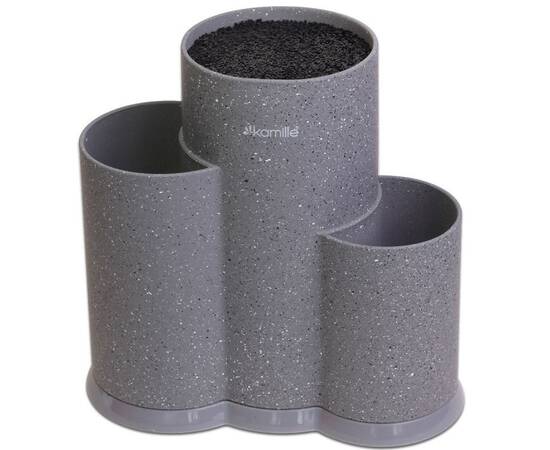 Підставка для ножів та кухонного приладдя потрійна 22 см Kamille (7608), зображення 4