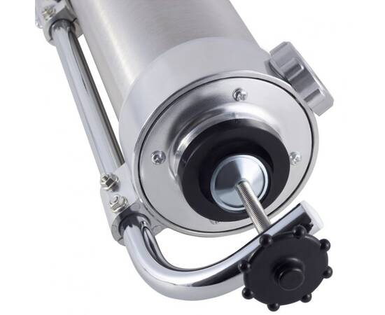 Шприц для начинення ковбас вертикальний 3 кг із силіконовими насадками Kamille (6509), зображення 5