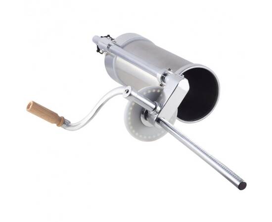 Шприц для начинення ковбас вертикальний 3 кг із силіконовими насадками Kamille (6509), зображення 6