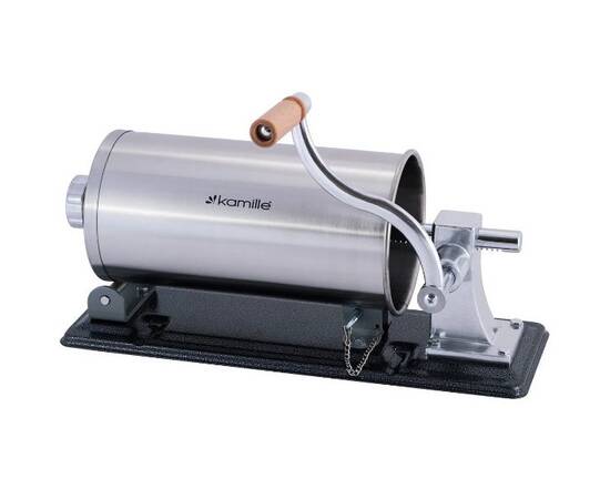 Шприц для начинення ковбас 5,5 кг з насадками (O1,5 см, О2 см, O2,2 см, O2,5 см) Kamille (6507), зображення 5