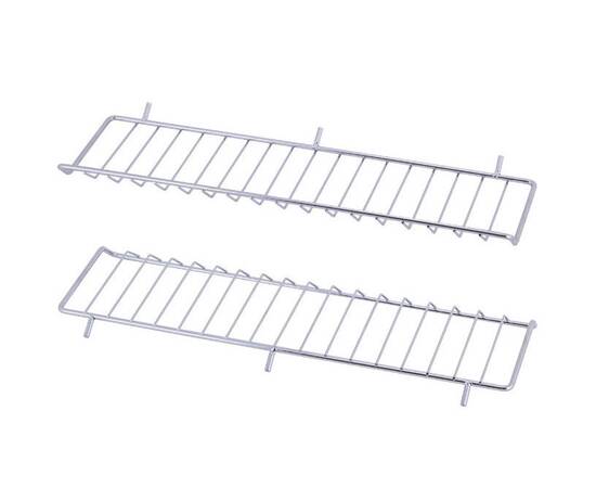 Сушарка для посуду 41,5x26x11,5 см з хромованої сталі Kamille (0769A), зображення 2