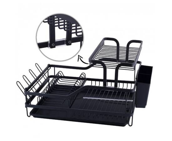 Сушарка для посуду 57,5x35x27,5 см Kamille (750), зображення 7
