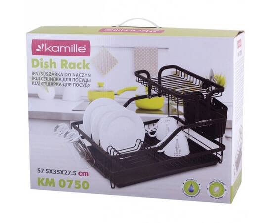 Сушарка для посуду 57,5x35x27,5 см Kamille (750), зображення 9