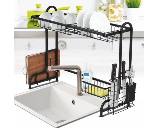 Сушарка для посуду 77x29,5x55,5 Kamille (754), зображення 2