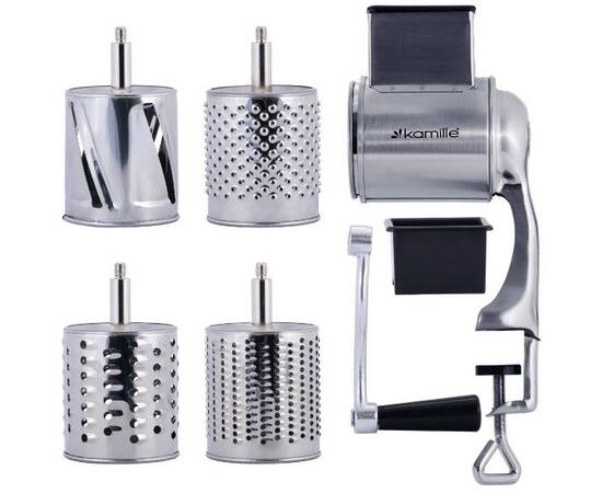 Терка універсальна механічна 4 в 1 Kamille (6512), зображення 3
