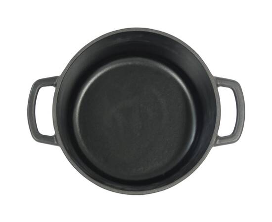 Каструля чавунна з кришкою KELA Calido 21 см, 2,5 л (12470) чорний, Тип: каструля, Об'єм: 2,5 л, Колір: чорний, зображення 4