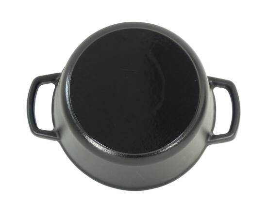 Каструля чавунна з кришкою KELA Calido 21 см, 2,5 л (12470) чорний, Тип: каструля, Об'єм: 2,5 л, Колір: чорний, зображення 5