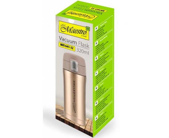Термокружка 0,32 л Maestro (MR1641-32-GOLD), изображение 4
