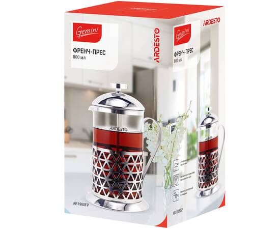Френч-прес Ardesto Gemini Fasano 800 мл Ardesto (AR1908FP), зображення 3