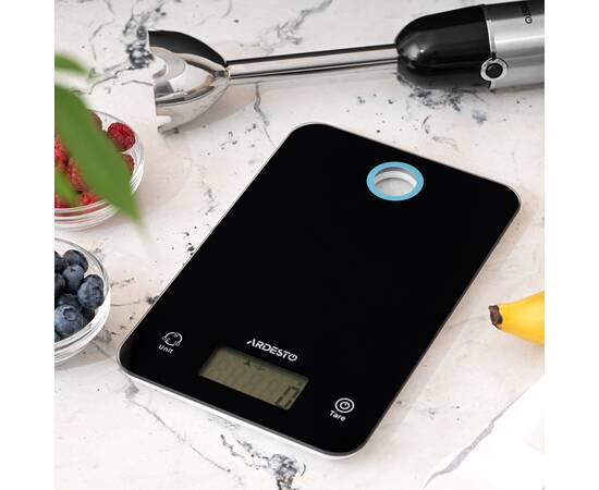 Весы кухонные черные Ardesto (SCK-839B), изображение 4