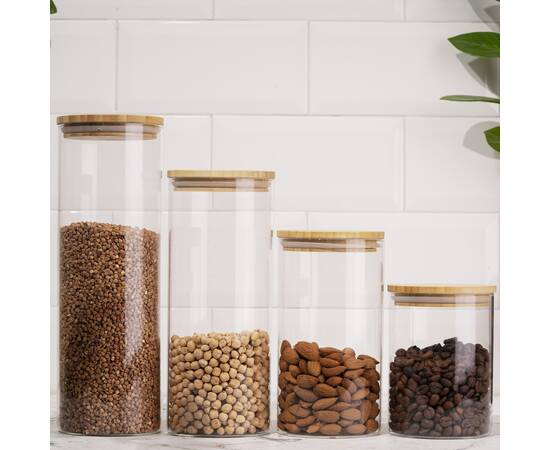 Банка для зберігання Fresh кругла 1300 мл бамбук Ardesto (AR1313BLR), зображення 3