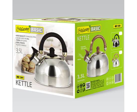 Чайник 3 л чорний Maestro (MR1301-ч), зображення 4