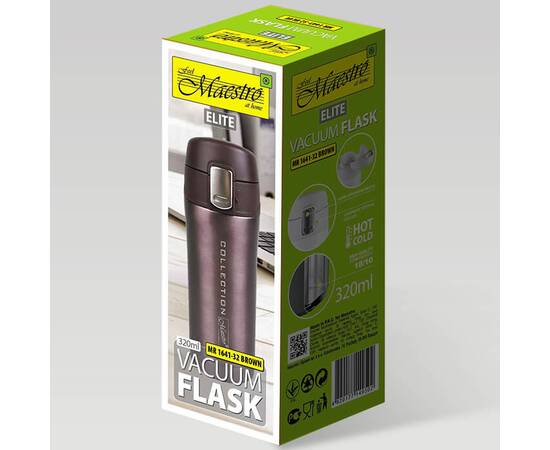 Термокружка 0,32 л Maestro коричневый (MR1641-32-BROWN), изображение 4