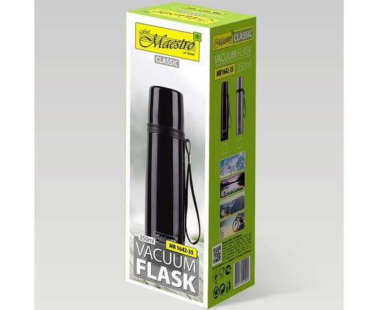 Термос 0,5л Maestro чорний (MR1642-50), зображення 3