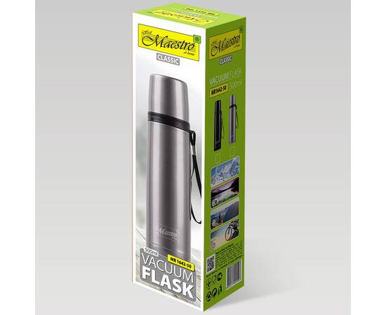 Термос 0,5 л Maestro металік (MR1642-50-GREY), зображення 3