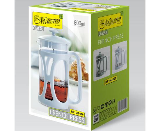 Заварник 0,8 л. голубой Maestro (MR1663-800-BLUE), изображение 3