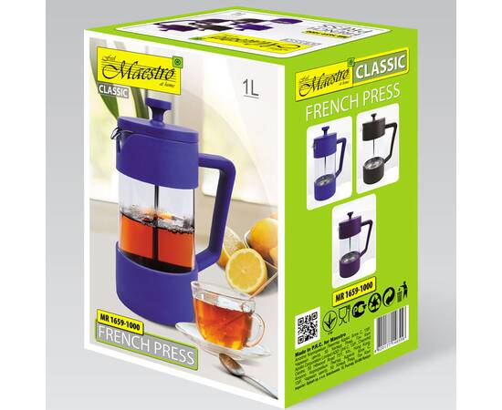 Заварник Maestro синій кави/чай (1,0 л) (MR1659-1000-с), зображення 3