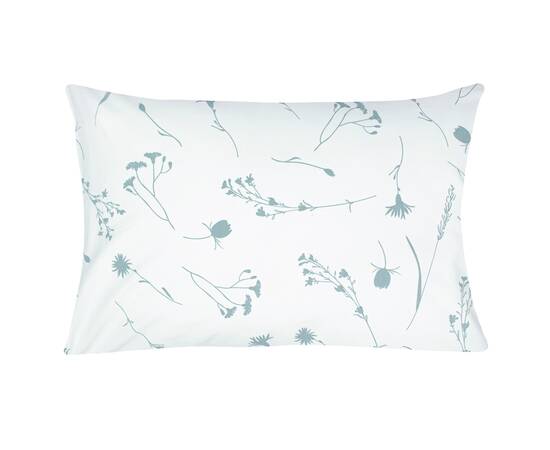 Простынь бязевая Home Line 150х215 ВОЛОШКИ сірі на белому (165391), изображение 2