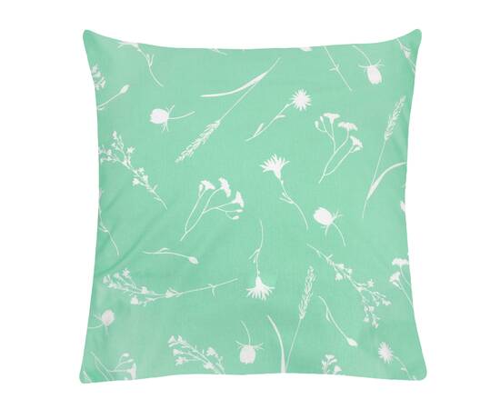 Простирадло бязевое Home Line 150х215 ВОЛОШКИ білі на зеленому (165394), зображення 2