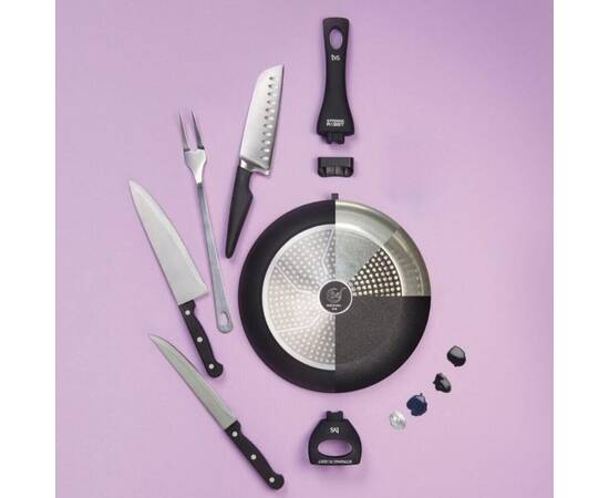 Сковорода TVS Virtus 26 см, Колір: чорний, Тип: сковорода, Форма: кругла, Діаметр (см): 26, зображення 3