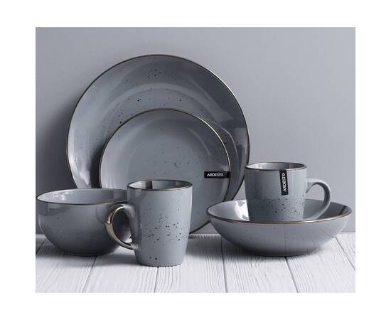 Тарілка десертна Bagheria 19 см Grey Ardesto (AR2919GREY), зображення 2