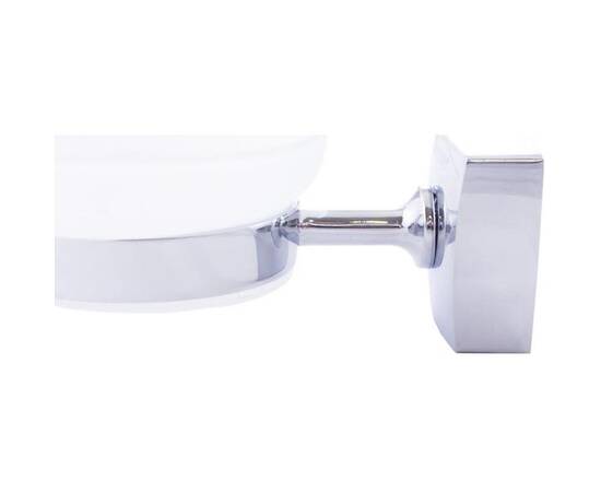 Мильниця кругла 11x13.5x4.5 см скляна на сталевому кріпленні Besser (8805A), зображення 2