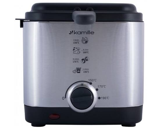 Фритюрниця електрична 1,5л Kamille (6812), зображення 4