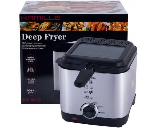Фритюрниця електрична 1,5л Kamille (6812), зображення 6