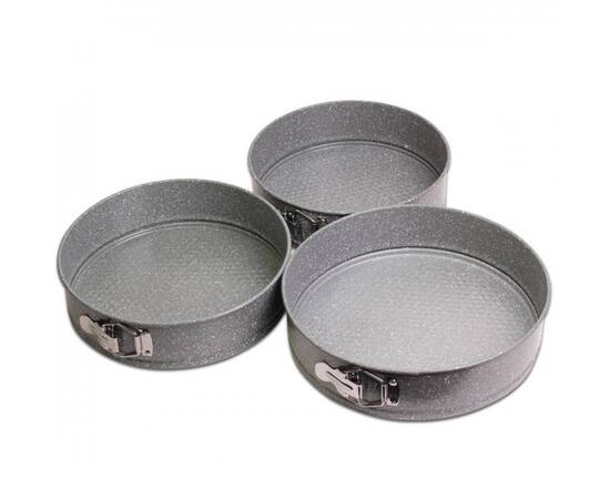 Набор разъемных форм для выпечки 3шт(O24/26/28x6.5 см) Kamille (6031), изображение 2