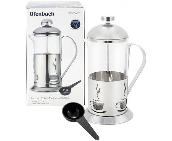 Френч-прес 1000 мл з мірною ложкою Ofenbach (100607), зображення 4