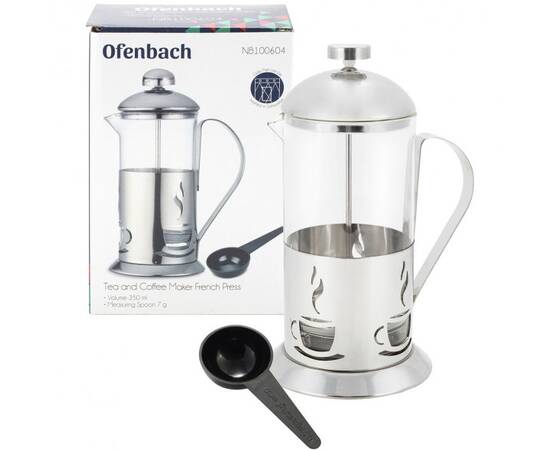 Френч-пресс 350 мл с мерной ложкой Ofenbach (100604), изображение 4
