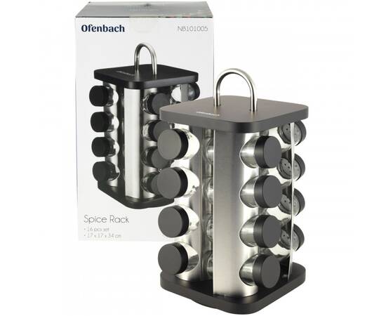 Набор ёмкостей для специй на подставке 16шт. Ofenbach (101005), изображение 3