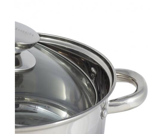 Набір каструль 8 предметів (14x8,5, 16x9,5, 18x10,5. 20x11,5) Ofenbach (100004), зображення 2