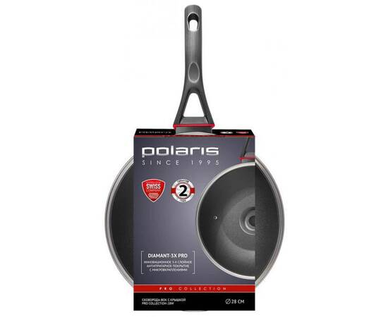 Сковорода-вок POLARIS PRO collection-28W 28 см (017177), Колір: чорний, Тип: сковорода вок, Форма: кругла, Діаметр (см): 28, зображення 4