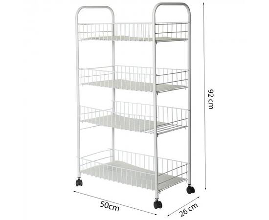 Етажерка 4-х ярусна 50x80x120 см Besser (2750-4), зображення 5