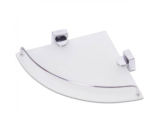 Полиця кутова 36.5x28.5x6см (28.5x28.5x6см) скляна Besser (8817), зображення 2