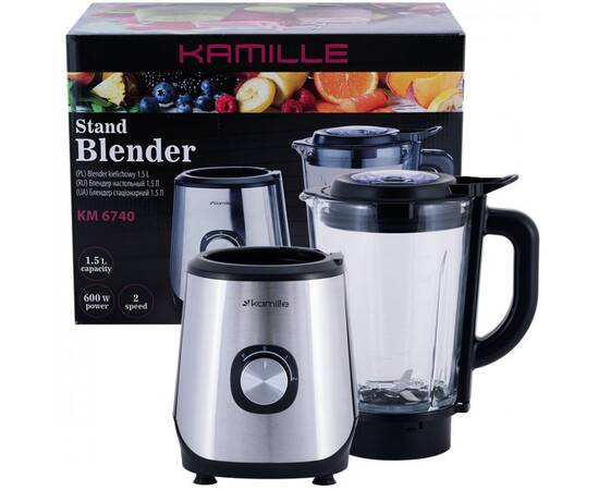 Блендер стаціонарний 1,5л Kamille (6740), зображення 8