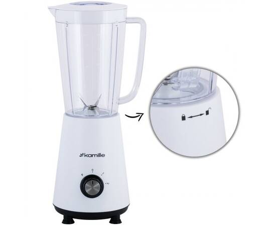 Блендер стаціонарний 1л Kamille (6742), зображення 2