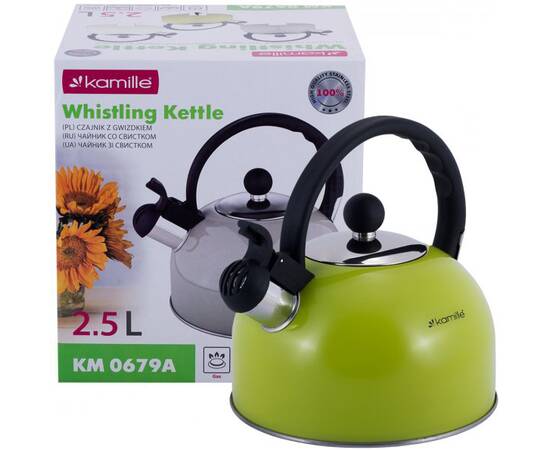 Чайник 2,5л со свистком Kamille (0679A), изображение 5