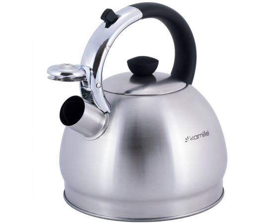 Чайник 2л зі свистком Kamille (0694BN), зображення 2
