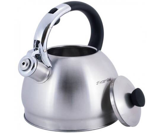 Чайник 2л зі свистком Kamille (0694BN), зображення 3