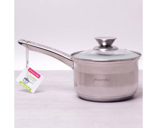 Ківш 2.1л з кришкою Kamille (4526S), зображення 2