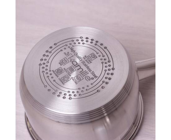 Ківш 2л зі скляною кришкою (O16x10.5 см) Kamille (4227S), зображення 7