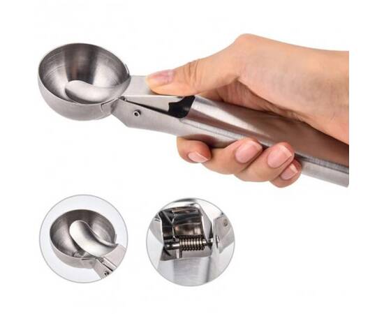 Ложка для морозива 18,2 x4, 8x4,5 см Kamille (5195), зображення 3